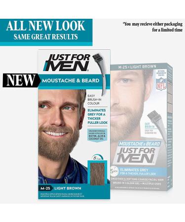 Just For Men M25 Light Brown Beard Dye - Men's Facial Hair Colour | 1 Count - Buy Online on SooperMarket.com