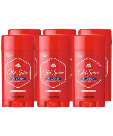 Old Spice Classic Deodorant Stick Original 3.25 Oz (Pack of 6)