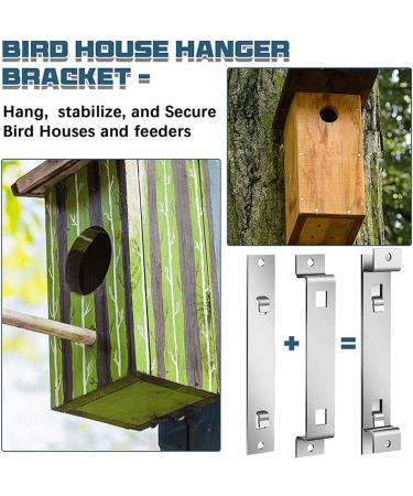 Fdit 2 Sets Bird House Hanger Bracket for Securing Bird Houses Galvanized Steel Mounting Bracket EasilyFeeders Nesting Boxes - Buy Online on SooperMarket.com