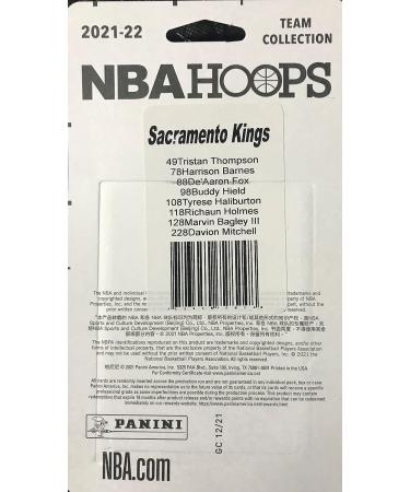 Sacramento Kings 2021-2022 Hoops Team Set with Davion Mitchell Rookie Card - Factory Sealed - Buy Online on SooperMarket.com
