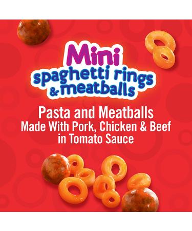 Chef Boyardee Mini Spaghetti Rings & Meatballs 7.5 Oz. Microwavable Bowls - Pack of 12 - Buy Online on SooperMarket.com