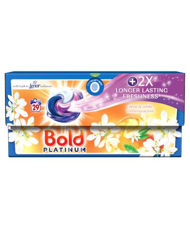 Bold All-In-1 Platinum Pods Citrus & White Verbena Washing Capsules