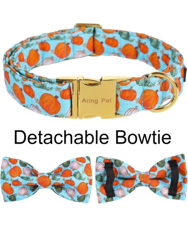 Adjustable Blue Pumpkin Dog Collar - Aring Pet Halloween Halison Bottom Band with Metal Buckle (X-Large) - Perfect Halloween Accessory - Buy Online on SooperMarket.com