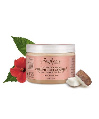 SheaMoisture Curling Gel Souffle - Coconut & Hibiscus 12 oz | Define & Moisturize Curls - Buy Online on SooperMarket.com