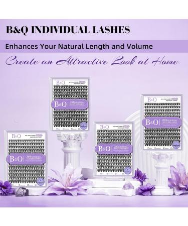 Lash Clusters Individual Wispy Eyelash Extensions 260 PCS - 3D Natural Fluffy Clusters 40D 9mm - DIY at Home - Q40D-9mm - Buy Online on SooperMarket.com