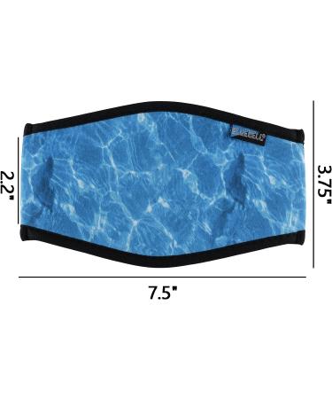 Bluecell Neoprene Diving Mask Strap Cover - Ocean Pattern (2pcs) - Buy Online on SooperMarket.com
