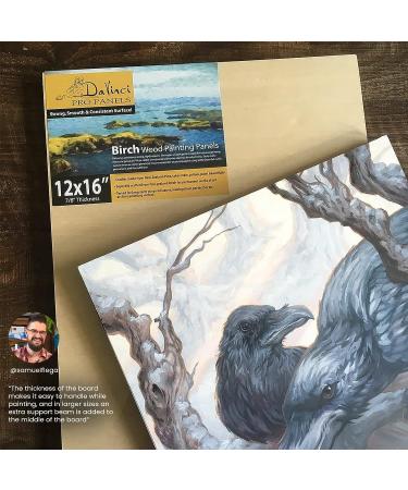 Davinci Pro Birch Wood Painting Panel - 18x24 - 4-Pack of Professional Fine Grained Wood Panels for Painting - Ideal for Students, Classrooms, Studios, Acrylics & More - Buy Online on SooperMarket.com