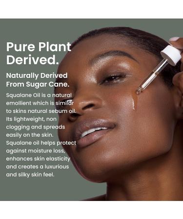 Natural Pure Squalane Oil | 100% Plant Derived for Face, Body, Hair & Lips | Weightless Moisturizer for Firming Skin, Reducing Fine Lines | 1 oz - Buy Online on SooperMarket.com