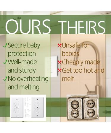 Bates- Self Closing Outlet Covers  2 Pack  Sliding Outlet Covers  Outlet Cover  Outlet Covers Baby Proofing  Baby Outlet Cover  Baby Proofing Outlet Cover  Plug Covers for Electrical Outlets - Buy Online on SooperMarket.com