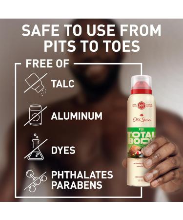 Old Spice Whole Body Deodorant for Men Total Body Deodorant Fiji Scent Aluminum Free Deodorant Spray for 24/7 Freshness // Dermatologist Tested Whole Body Deodorant 3.5 oz - Buy Online on SooperMarket.com