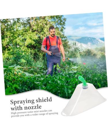 Supvox Spray Shield with Nozzle - Windproof Herbicide Spray Device No Fog Interchangeable Nozzles Weed Destroyer Safety Mask & Windshield - International Shipping Available - Buy Online on SooperMarket.com