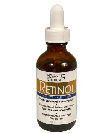 Advanced Clinicals Retinol Serum 1.75 fl oz - Anti-Wrinkle Skincare Solution - Buy Online on SooperMarket.com