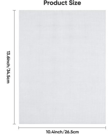 Caydo 4 Pieces 10 Count Plastic Mesh Canvas for Cross Stitch and DIY Crafts - 13.6 x 10.4 Inches - Buy Online on SooperMarket.com