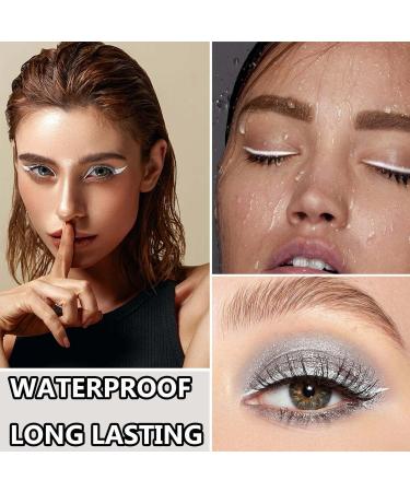 12Pcs White Eyeliner Pencil Set Soft Eye Liner Pen Pencil Waterproof White Eye Pencil Long Lasting Professional White Makeup Pencil EyeLiner for Women - Buy Online on SooperMarket.com