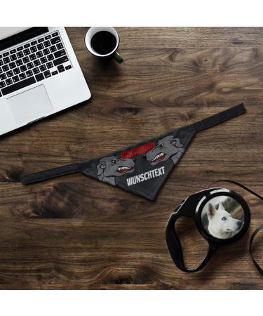 Printplanet Dog Scarf with Custom Name - Watchdog-2 Design Size M - Personalized Dog Accessories - Buy Online on SooperMarket.com