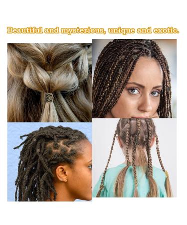 110 PCS Viking Beard Beads AngleKai Gold Hair Accessories | Beard Braiding Kits for Men and Women - Buy Online on SooperMarket.com