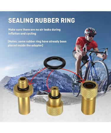 Henmi Bicycle Valve Adapter Set - Universal Fit for All Valves Includes Auto French Air Pump Ball Needle & Compressor Adapters with Sorting Box - Buy Online on SooperMarket.com