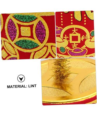 Alipis 1pc Chinese New Year Decoration Car Decor Car Trim Front Door Sitting on The Flannel Red Red 18x6cm - Buy Online on SooperMarket.com