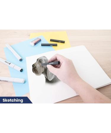 Pacific Arc Compressed Charcoal Sticks Soft 12 Pack - Ideal for Drawing, Sketching, and Shading - Buy Online on SooperMarket.com
