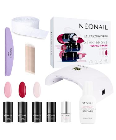 NeoNail Perfect Base Starter Set with LCD Lamp | 3 Nail Polishes & Accessories - Shop Internationally - Buy Online on SooperMarket.com
