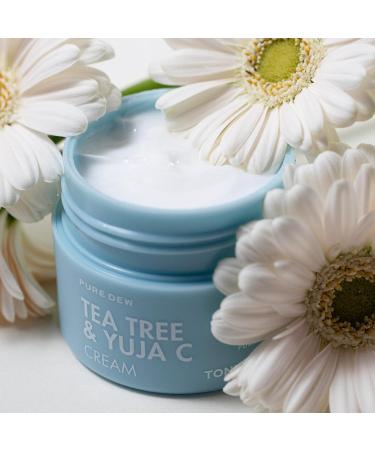 TONYMOLY Pure Dew Tea Tree & Yuja C Cream - Hydrating Skincare for Clearer Skin | International Shipping Available - Buy Online on SooperMarket.com