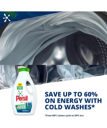 Persil Bio Laundry Washing Liquid Detergent 1.431L - 53 Washes | Stain Removal | 100% Recyclable Bottle | Eco-Friendly Option - Buy Online on SooperMarket.com