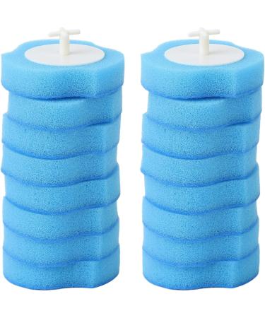 Disposable Toilet Brush Refills 16pcs Sponge Head Easily Clean Every Corner of Bathroom Water Soluble One Time Use Widely Use - Buy Online on SooperMarket.com