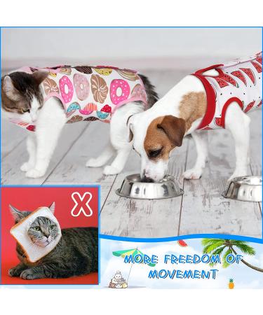 3 Pieces Cat Recovery Suit Kitten Recovery Suit E-Collar Alternative for Cats and Dogs Abdominal Skin Anti Licking Pajama Suit Multi Style Medium - Buy Online on SooperMarket.com