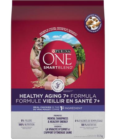 Purina ONE SmartBlend Healthy Aging 7+ Senior Dry Dog Food 11.7 kg + Puppy Food Dry Dog Food 6 kg 11.7 kg (Pack of 1) Dog Food + Puppy Food - Buy Online on SooperMarket.com