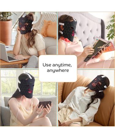 Near-Infrared Light for Face Portable LED Face Light with Power Bank Red Light Lamp with Timing Function at Home Dark Black - Buy Online on SooperMarket.com