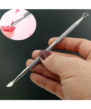 Stainless Steel Cuticle Pusher & Cutter Set - Nail Polish Remover, Gel Polish Peeler & Scraper - Manicure/Pedicure Tool Kit for Fingernail/Toenail Care - Buy Online on SooperMarket.com