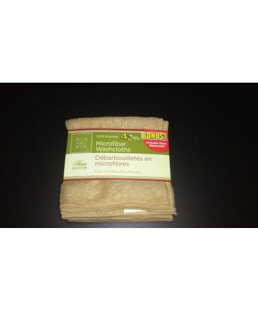 Microfiber Washcloth Pack of 3 colors may vary Plus 1 Bonus