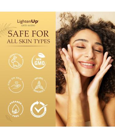 LightenUp Collagen Cream - Anti-Aging Moisturizer with Hyaluronic Acid for Face & Neck Fine Lines & Age Spots 1 fl oz Made in USA - Buy Online on SooperMarket.com