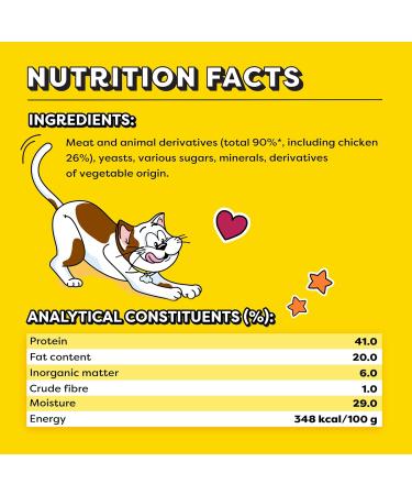 Dreamies Meaty Sticks 84 Pieces Cat Treats Tasty Snacks with Delicious Chicken Pack of 14 x(30g) - Buy Online on SooperMarket.com