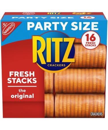 Ritz Crackers Flavor Party Size Box of Fresh Stacks 16 Sleeves Total original 23.7 Ounce