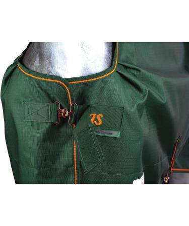 Marengos by Bucas Winter Blanket 1200d - Waterproof & Breathable Irish Turnout 125cm (200g/m ) - Green/Orange - Buy Online on SooperMarket.com