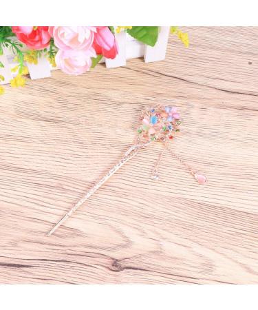 Chinese Hair Chopsticks Vintage Retro Hair Stick Flower Hair Decoration Ancient Hair Clip Birthday Valentines Day for Woman - Buy Online on SooperMarket.com