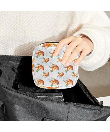 Anna Cowper Fish Sanitary Napkin Storage Bag - Portable Period Pouch for Women & Teens - Multicolored - 1Pcs - Buy Online on SooperMarket.com