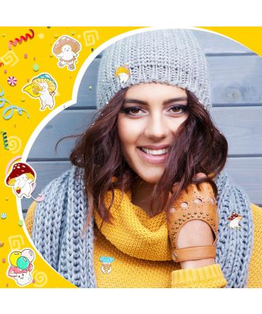Cute Enamel Mushroom Pins Set - 30 Pcs Funny Anime Cartoon Aesthetic Brooch for Jackets, Backpacks, Hats - Assorted Jewelry Button Lapel Badge - Buy Online on SooperMarket.com