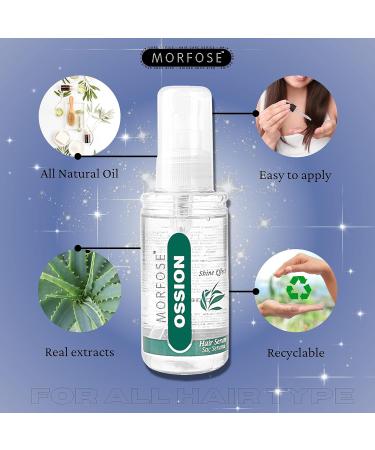 OSSION Morfose Crystal Repair Shine Effect Hair Serum 100 ml - Nourish & Shine Hair Treatment for All Hair Types | International Shipping Available - Buy Online on SooperMarket.com