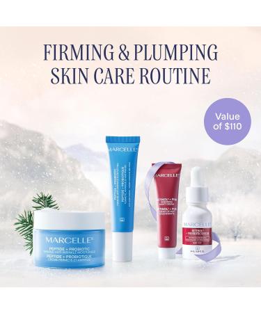 Marcelle Peptide + Probiotic Holiday Gift Set Anti-Wrinkle & Firming Skin Care Routine for All Skin Types Hypoallergenic Fragrance-Free Clean Vegan Cruelty-Free - Buy Online on SooperMarket.com