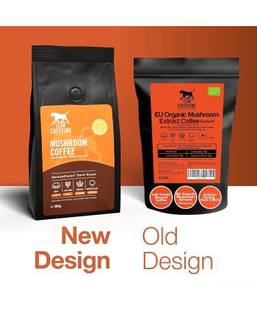 Lean Caffeine Mushroom Coffee Ground 412g | Mushroom Extract Powder Blend | Mycotoxin Free Lions Mane Reishi Cordyceps Agaricus Blazei | Bulletproof Coffee - Pack of 1 - Buy Online on SooperMarket.com