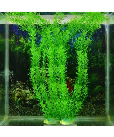 RuiChy Plastic Aquarium Artificial Plant Green 12-inch Style-12 Plant Plant Style-4
