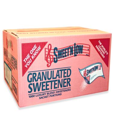 Sweet'N Low Granulated Sweetner Sugar substitute 1000 Sachets