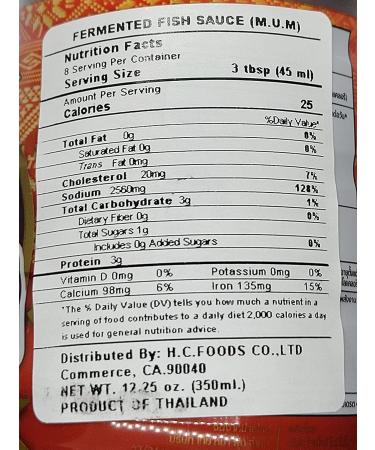 Mum Fermented Fish Sauce (Nam Pla Ra Dak Plara) 350ml (2 Pack) - Authentic Asian Papaya Salad Dressing and Seasoning from Thailand - Ships from USA - Buy Online on SooperMarket.com