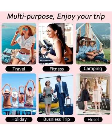 Travel Set Cosmetics - 16 Leak-Proof Bottles (60ml & 30ml) with Cultural Bag | Refillable Plastic Travel Containers for Shampoo Lotion & Shower Gel - Buy Online on SooperMarket.com