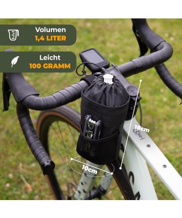Rovativ Bikepacking Snack Pack | 1.4L Food Pouch & Handlebar Bag for Gravel Road & MTB Bikes - Buy Online on SooperMarket.com