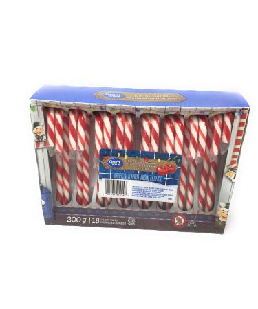 Great Value Cherry Candy Canes 200g - 16 Candy Canes