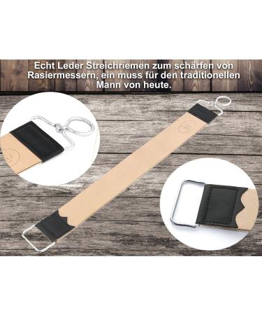 Strop Professional Leather Strop | 2-Sided Leather & Linen Razor Strop for Precision Shaving | International Shipping Available - Buy Online on SooperMarket.com