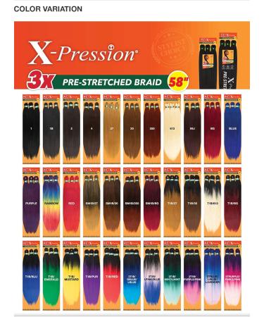 Sensationnel 6X X-Pression Pre-Stretched Braid 58 in (4) - Buy Online on SooperMarket.com